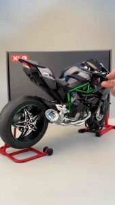 [Đề nổ vê ga phun khói] Mô hình xe Kawasaki Ninja H2R dài 31cm tỉ lệ 1:6 XLG