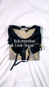 ILKABATIK Medina Series Kemeja Kancing Blouse Baju Batik Wanita Kerja Seragam Kantor Terbaru