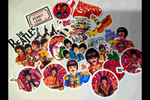 The Beatles 20pcs. Glitter Stickers