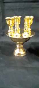 เครื่องทองน้อย 5 นิ้ว 6 นิ้ว 9 นิ้ว พานเครื่องทองน้อย พานใส่เครื่องทองน้อย พานเครื่องสักการะ ทองเหลือง พานเครื่องทองน้อย