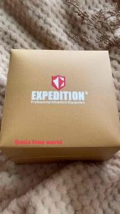[Original] E6748 MCBTBBARE Expedition Chronograph Mens Watch with Black Dial and 50m Water Resistant Silver Stainless Steel Bracelet | Official Warranty
