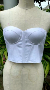 เสื้อคอ​ร์​เซ็ท​ เกาะอกผ้าลินินแท้ 100​% เสื้อ​ผู้หญิง​ ตัดเย็บ​ใน​ไทย​hipaholic​