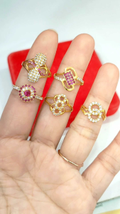 Cincin Dewasa Perak 925 Lapis Mas