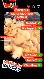 TERMURAH 1KG Kerupuk Oren Merah Krupuk Seblak Mentah Enak