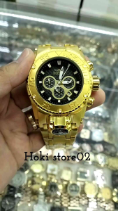 Promo Murah! Jam Tangan Pria Elegan Tanggal & Crono Aktif Stainless Steel Free Baterai Cadangan+Box