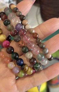 Vòng tay nữ chuỗi hạt đá Tourmaline thiên nhiên 6li 8li may mắn tài lộc