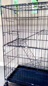 KANDANG KUCING UKURAN 60X40x100 TINGKAT 3 PAKE RODA