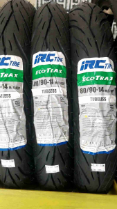 Ban motor tubeless depan belakang IRC ECOTRAX NR96 80/90-14 - 90/90-14