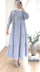 MO DRESS POLOS RENIM MIDI DRESS BEST SELLER DRESS GAMIS MAXI MIDI TERLARIS Dress POLOS Kekinian BY MOCA