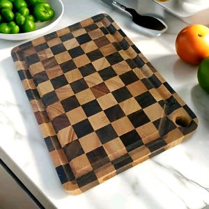 THỚT GỖ CAO CẤP CARO 20 X 30 X 2.5cm
