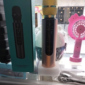 mic wireless bluetooth karaoke player k6 microphone speker ktv