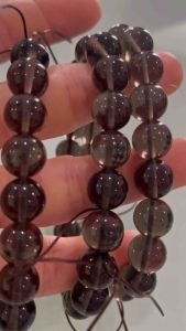 天然冰耀石10mm 12mm手链 natural ice obsidian bracelet