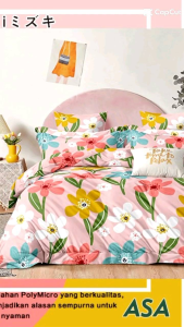 SPREI HOMEMADE AESTHETIC MOTIF FLOWER FREE SARBAN SARGUL