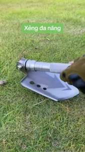 Xẻng quân dụng đa năng Nhật dài 98cm có 3 khúc dễ dàng tháo lắp rất tiện lợi