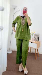 Setelan Renda Sultan Viral Kekinian/Oneset Renda Sultan Rayon Premium