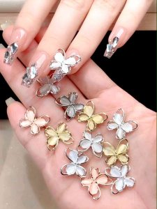Charm bướm thạch đính móng trang trí nail