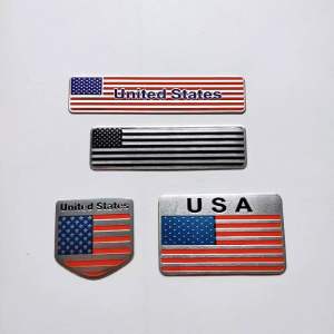 Tem Nhôm Cờ Mỹ Chịu Nhiệt Trang Trí Xe Máy Nón Bảo Hiểm Chống Thấm Nước