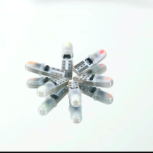 2pcs Lampu LED Speedo Panel Dashboard Mobil Motor T5 3014 2SMD Metal Soket