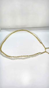 Ikat Pinggang Rantai Mutiara Fairuz Pearl Chain Belt Ban Pinggang Gesper