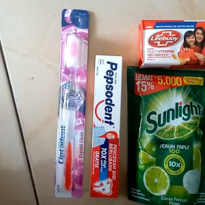 PAKET MANDI HEMAT SABUN SHAMPO PASTA GIGI PEPSODENT SIKAT GIGI DAN SUNLIGHT PENCUCI PIRING