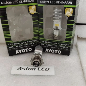 LAMPU DEPAN (HEADLAMP) AYOTO H5 LED M5A AC DC MOTOR MATIC / BEBEK