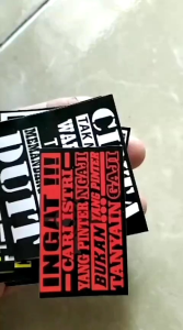 STIKER KATA KATA ISI 20 PCS BAHAN VYNIL(ANTI AIR)