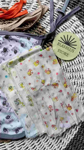 12pcs Popok Bayi Full Print & 6pcs Gurita Tali sablon