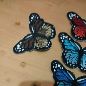 Paket Patch Bordir Kupu-Kupu Premium