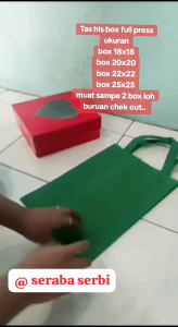 Tas HLS Box 20x20 Full Press Isi 5 Lusin (60pcs)