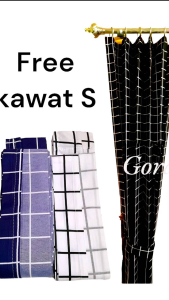 Gorden Pintu Plisket Motif Kotak: Pilihan Elegan untuk Ruang Tamu & Kamar