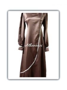 dres kondangan aksen bordir/dress kondangan/dress bridesmaid/dress syari/dress aksen bordir cantik