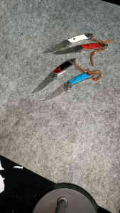 มีด​อุปกรณ์​ตั้งแคมป์​เดินป่า​ เหล็ก​ตีทบลายดามัสกัส​ ด้ามจับ​มีให้เลือก4แบบ