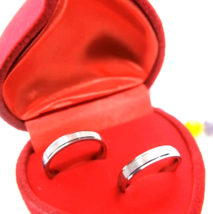 [GRATIS CETAK NAMA] Cincin Couple Titanium Anti Karat M40 | Cincin Pasangan | Cincin Hadiah | Cincin Lamaran | Cincin Tunangan | Aksesoris Pria Wanita