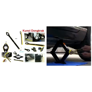 MM - Kunci Dongkrak Mobil Universal & Ratchet Wrench Penghemat Tenaga