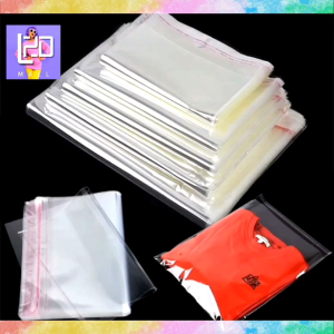 100PCS/Pack Transparent Mask Clothing Packing Bag Self Adhesive Plastic Bag OPP Storage Bag