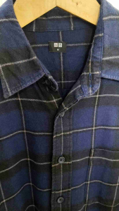 Kemeja Flanel "Uniqlo" Original Second Size M