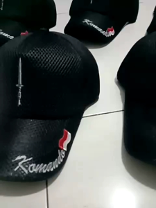 topi double mess bordir/ topi pria/wanita /topi bagus/ topi murah. / topi jaring sangkur