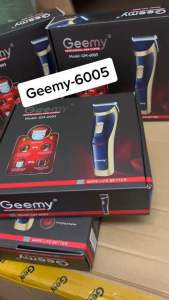Geemy GM-6005 Rechargeable Trimmer Professional Hair Clipper 4 Comb Free 6 Months Warranty Mesin Have Sticker Wholesal