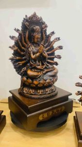 Tượng Phật Mẩu Chuẩn Đề chất liệu composite và bột đá cao cấp sơn tĩnh điện hàng nhập khẩu Đài Loan