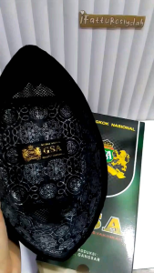 peci songkok gsa kopiah hitam no 3-7 tinggi 7-9