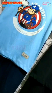 Setelan Anak Superhero Glow In The Dark Oneset Kaos Combad Anak Laki-laki Baju Menyala Dalam Gelap