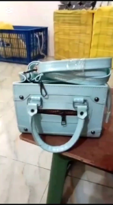 Tas Wanita Cloud Ziper V2 Blue Terbaru Kekinian Korea Style