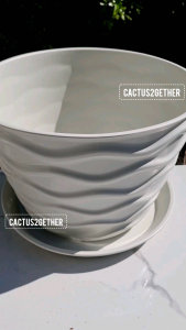 กระถางพลาสติกรุ่น"Happy"ขนาด15นิ้ว(หนาพิเศษ)