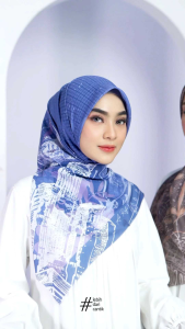 ARRAFI Shafa Scarf Hijab Segi Empat Voal Premium Motif Lasercut √ Armyna Hijab ||