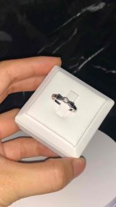 แหวนเงินแท้ 925 เพชรสวิส (Cz) สลักชื่อฟรี Mmr531 by Mm.Silver