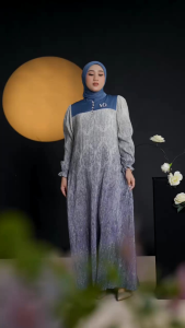 NADHEERA LUXURY Sayna Dress Gamis Wanita Dewasa Muslim Silk X Issabella Premium Motif Lengan Panjang √ Armyna Hijab ||