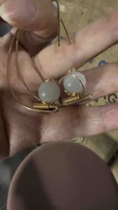 Dolce Celeste Moonstones Hoop Earrings for Enlightenment and Focus
