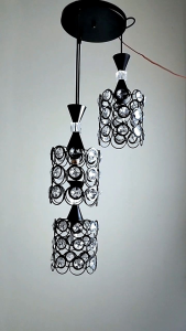 Good jaya lighting lampu gantung crystal besi