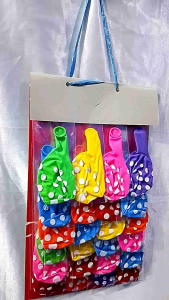 Balon Ulangtahun Polkadot Isi 24 pcs