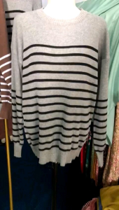 Atasan Rajut Sweter Salur Wanita // Sweter Rajut Wanita